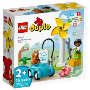 LEGO Duplo 10985 Wind Turbine and Electric Car 16 Pcs miniatura 2